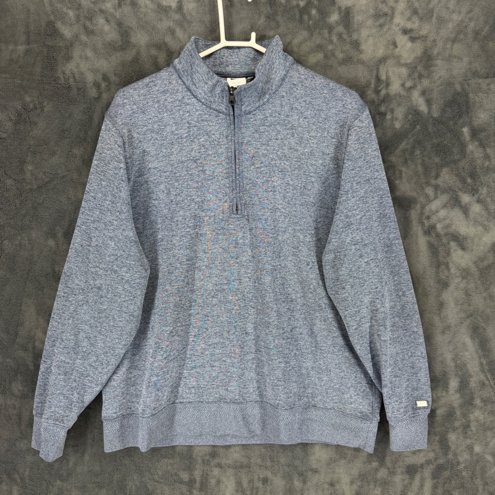 Nike Dri-FIT Mens Quarter Zip Pullover Blue Heather‎ DH0986-451 XL